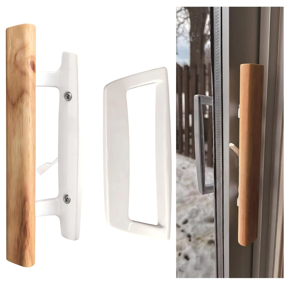 Ruigrit sliding door handle assembly for easy replacement