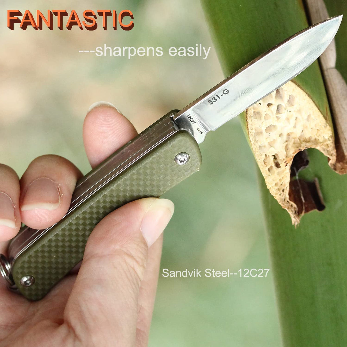 Ruike keychain knife bottle opener handy for camping and everyday tasks