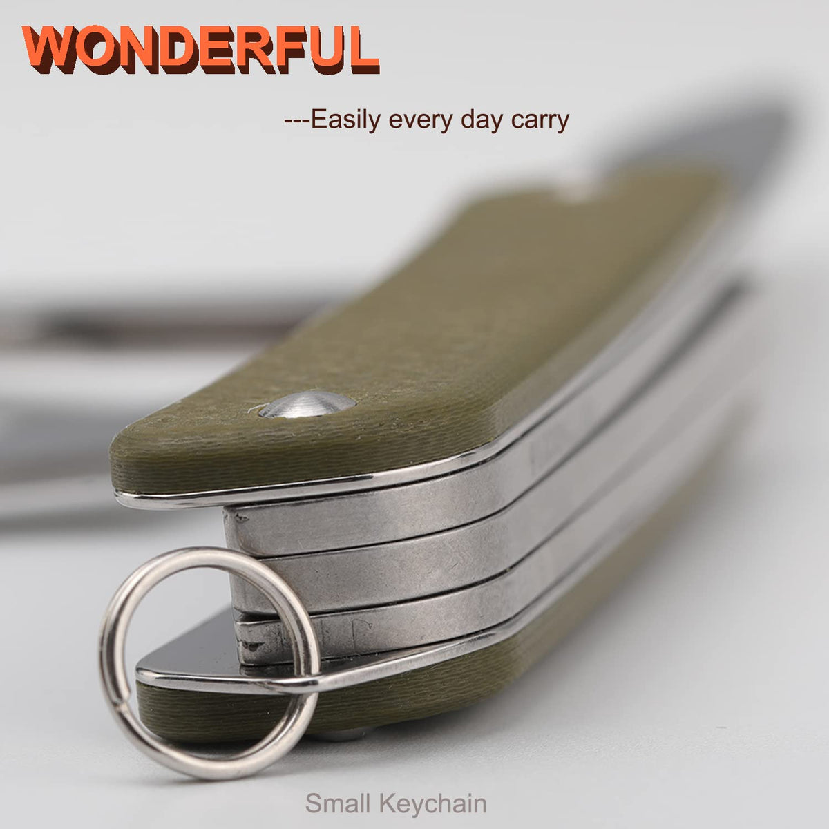 Ruike keychain knife compact EDC ready for daily tasks