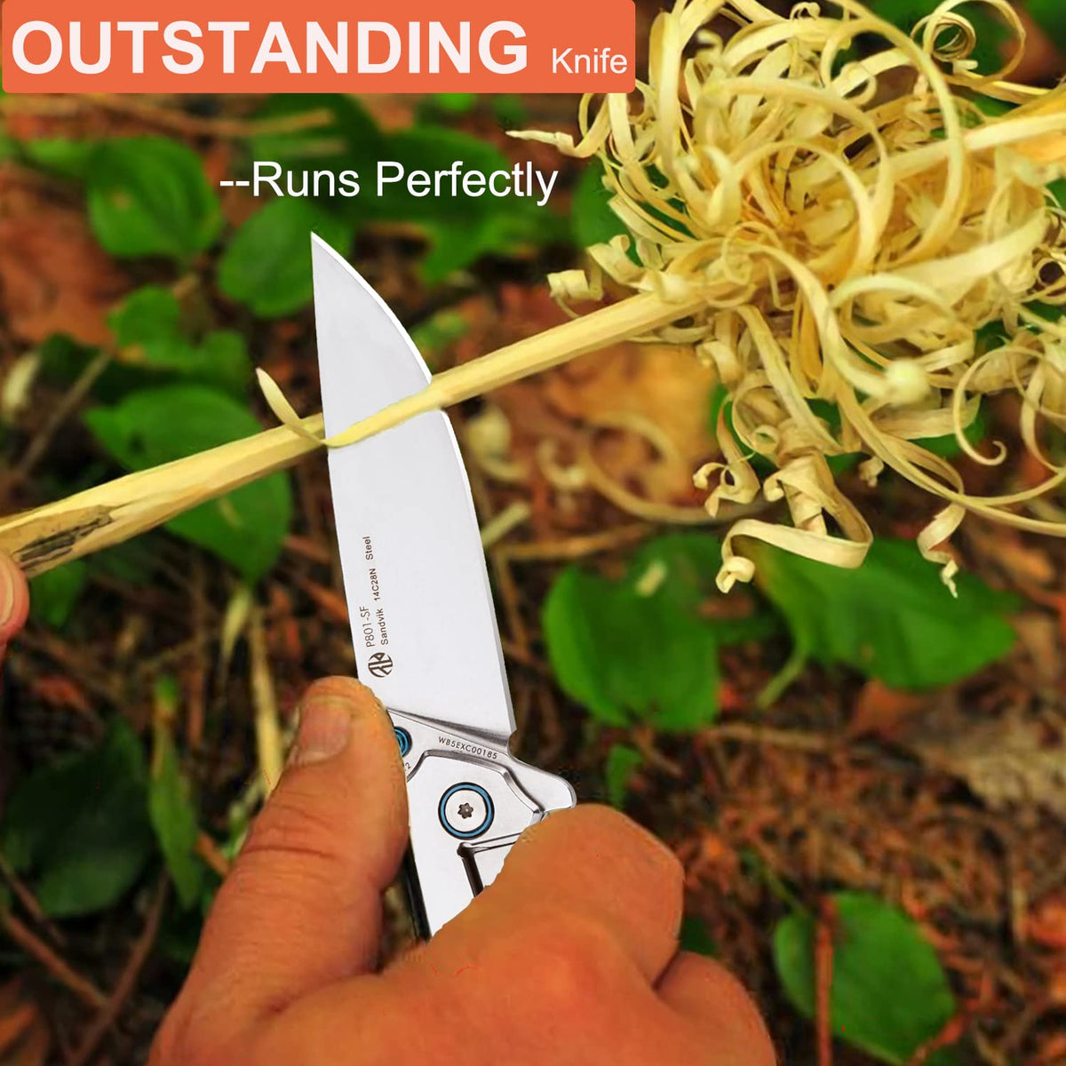 Ruike knife in pack demonstrates compact portability for everyday use