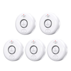 RUIKORING 5-pack water-leak-detector front view for early flood awareness and protection.