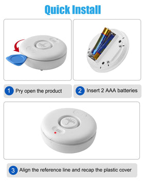 RUIKORING long-life batteries scene with low-battery alert indicator.