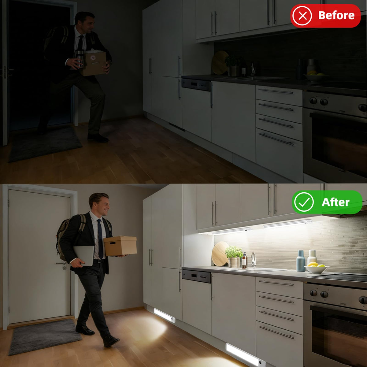 RUIKORING night-ready lighting supports safe, low-glare tasks after dark.