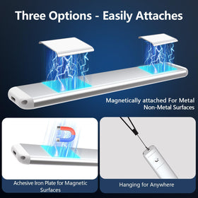 RUIKORING magnetic and adhesive mounting enables quick, flexible installation anywhere.