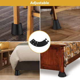 Ruiru Bro EVA toe savers shield toes beside bed frame legs.