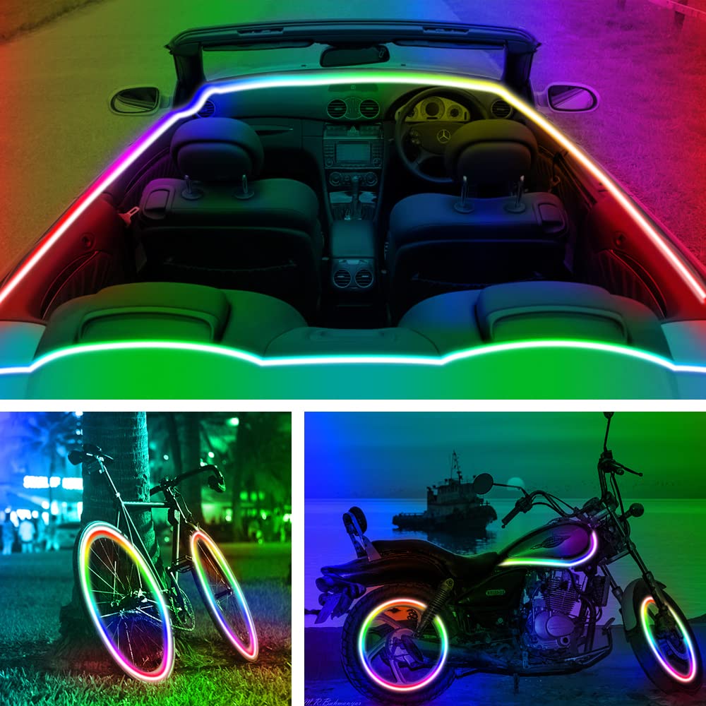 RUISHINE LED strip music sync reacts to sound and music.