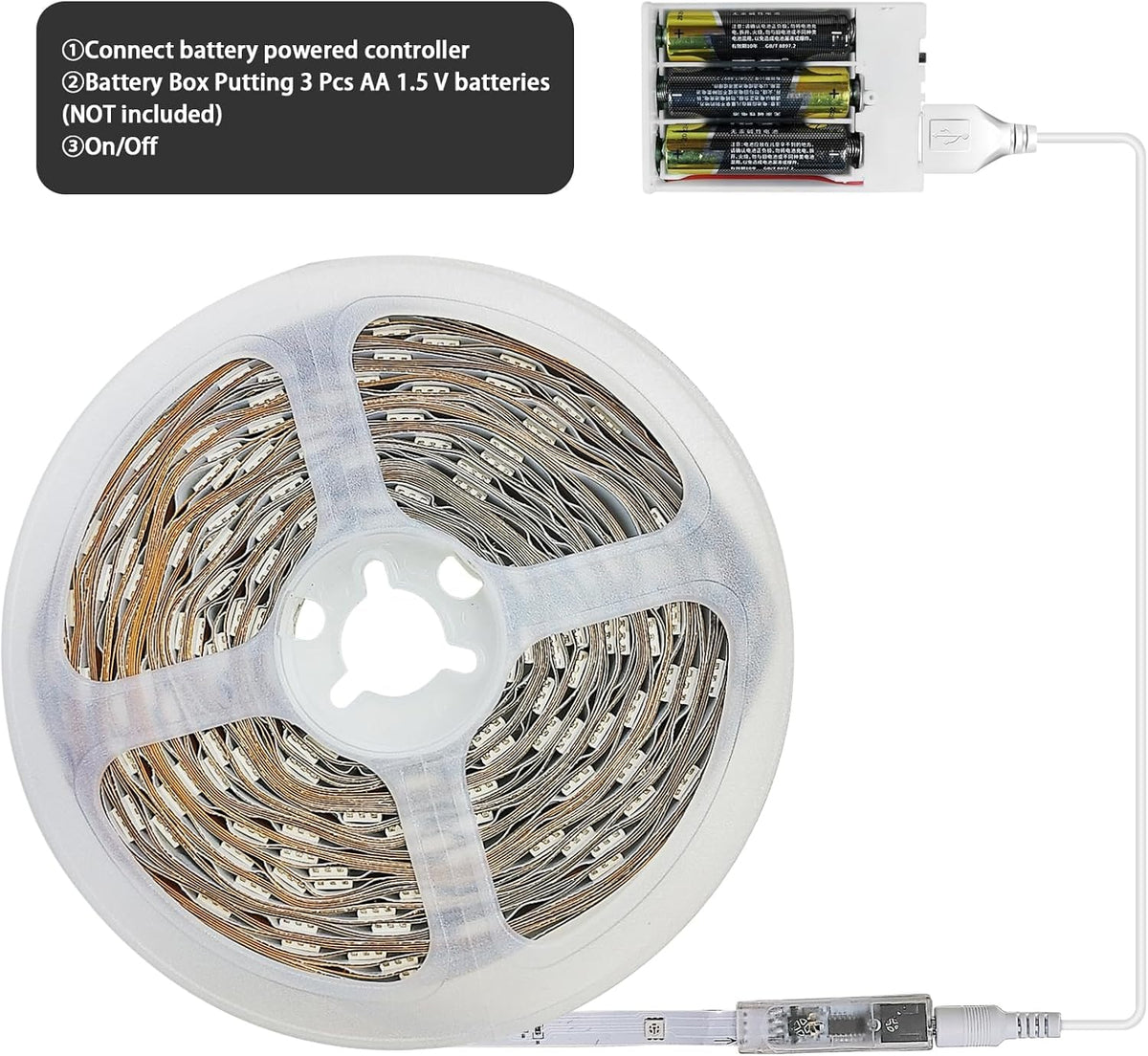 RUISHINE under-cabinet kitchen LED strip for bright task lighting