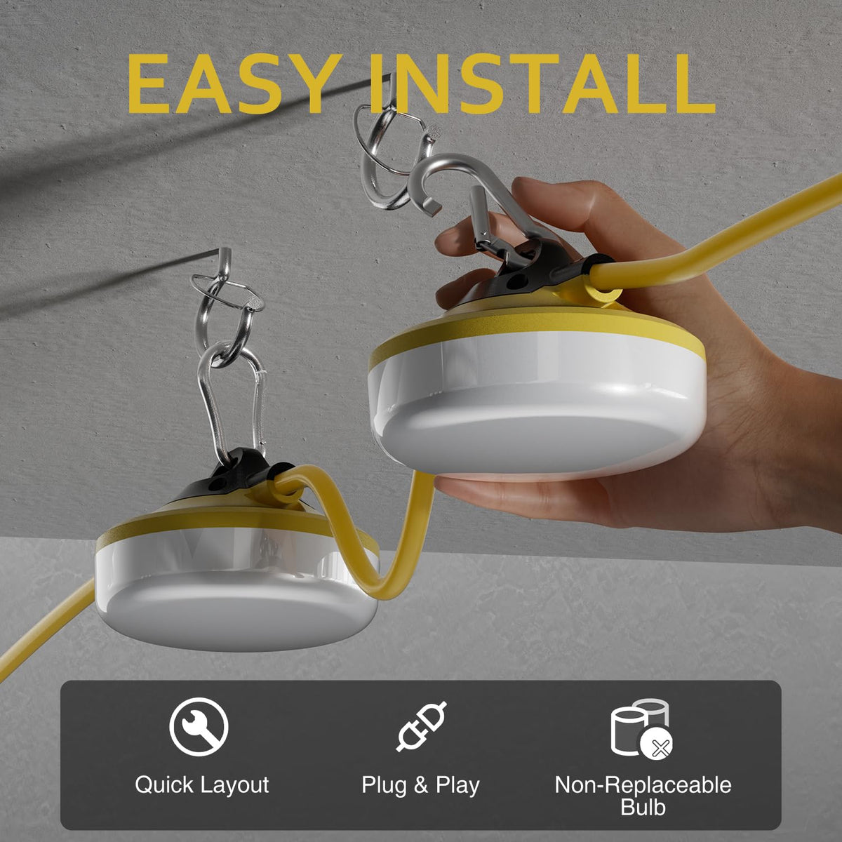 RUISUN LED lights feature durable 18 AWG wiring for moisture and UV resistance