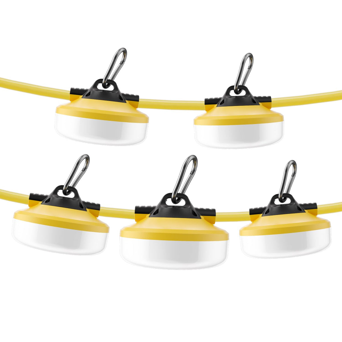 RUISUN LED construction string lights hanging setup for outdoor illumination