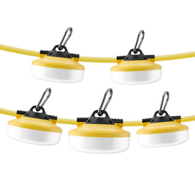 RUISUN LED construction string lights hanging setup for outdoor illumination