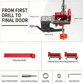 RUITOOL adjustable edge margins ensure identical hole spacing