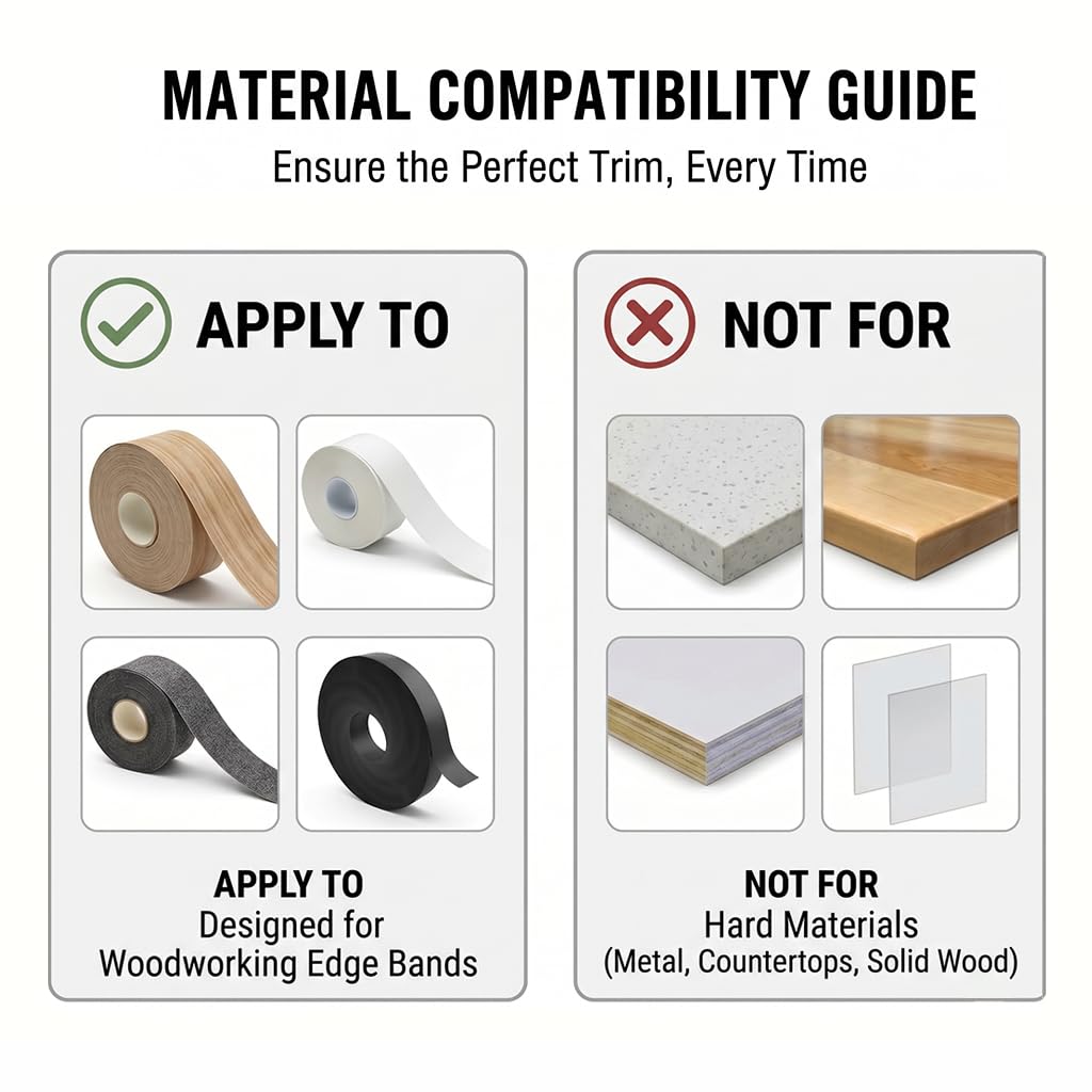 RUITOOL edge banding trimmer extended nylon base for stability