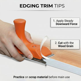 RUITOOL edge banding trimmer stainless steel blade remains sharp and resharpenable