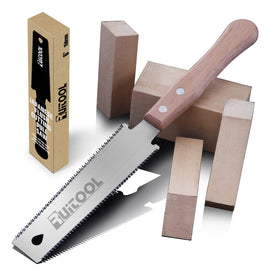 RUITOOL Japanese hand saw 6-inch Ryoba blade for precise flush cuts.