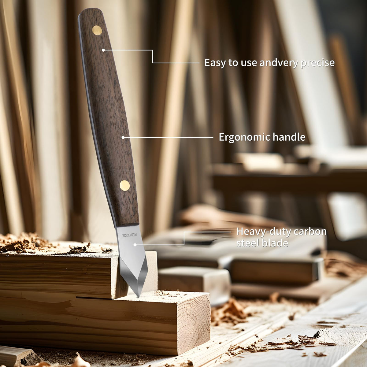 RUITOOL high-carbon steel blade delivers sharp, durable scribing edge.