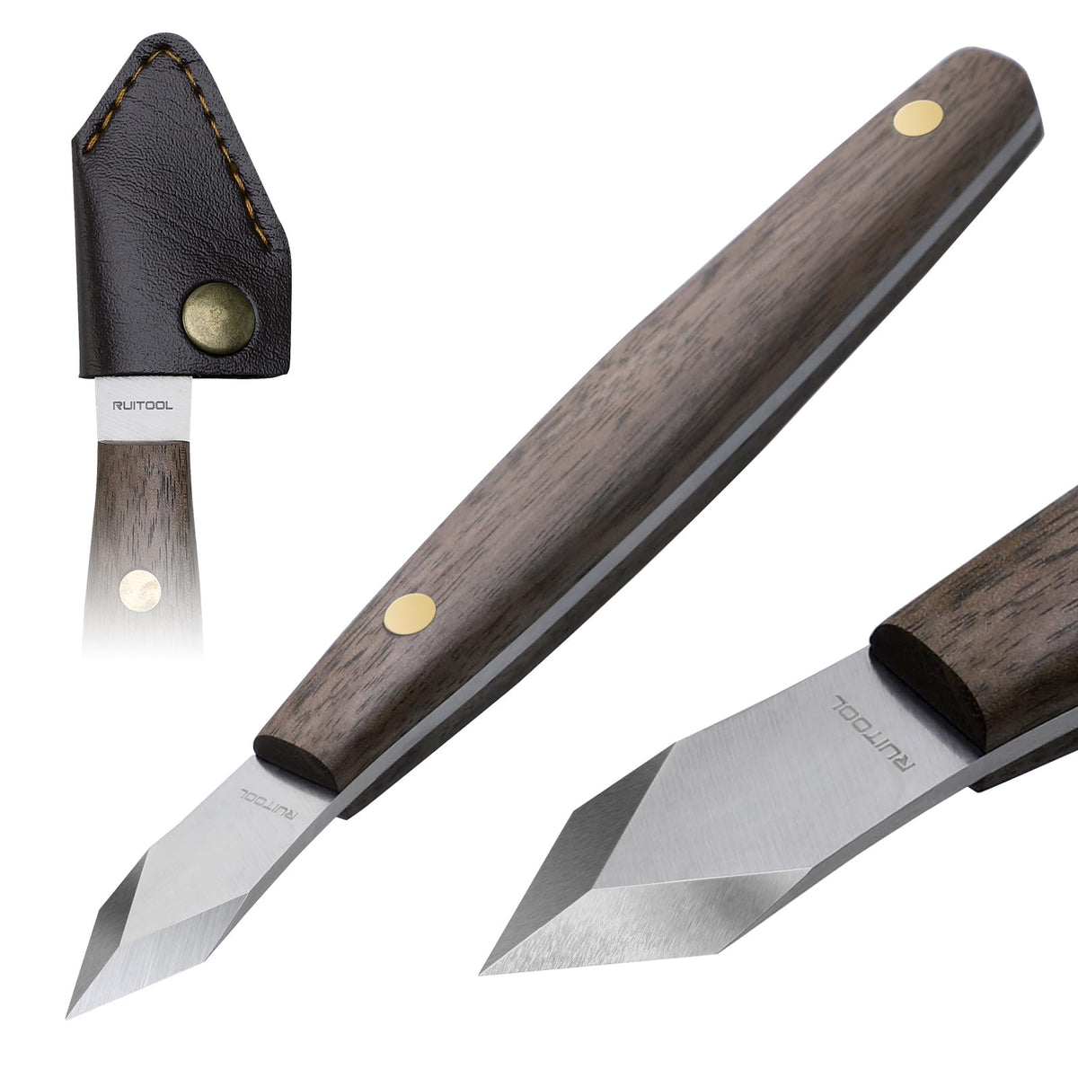RUITOOL marking knife with long neck and thin blade for precise scribing.