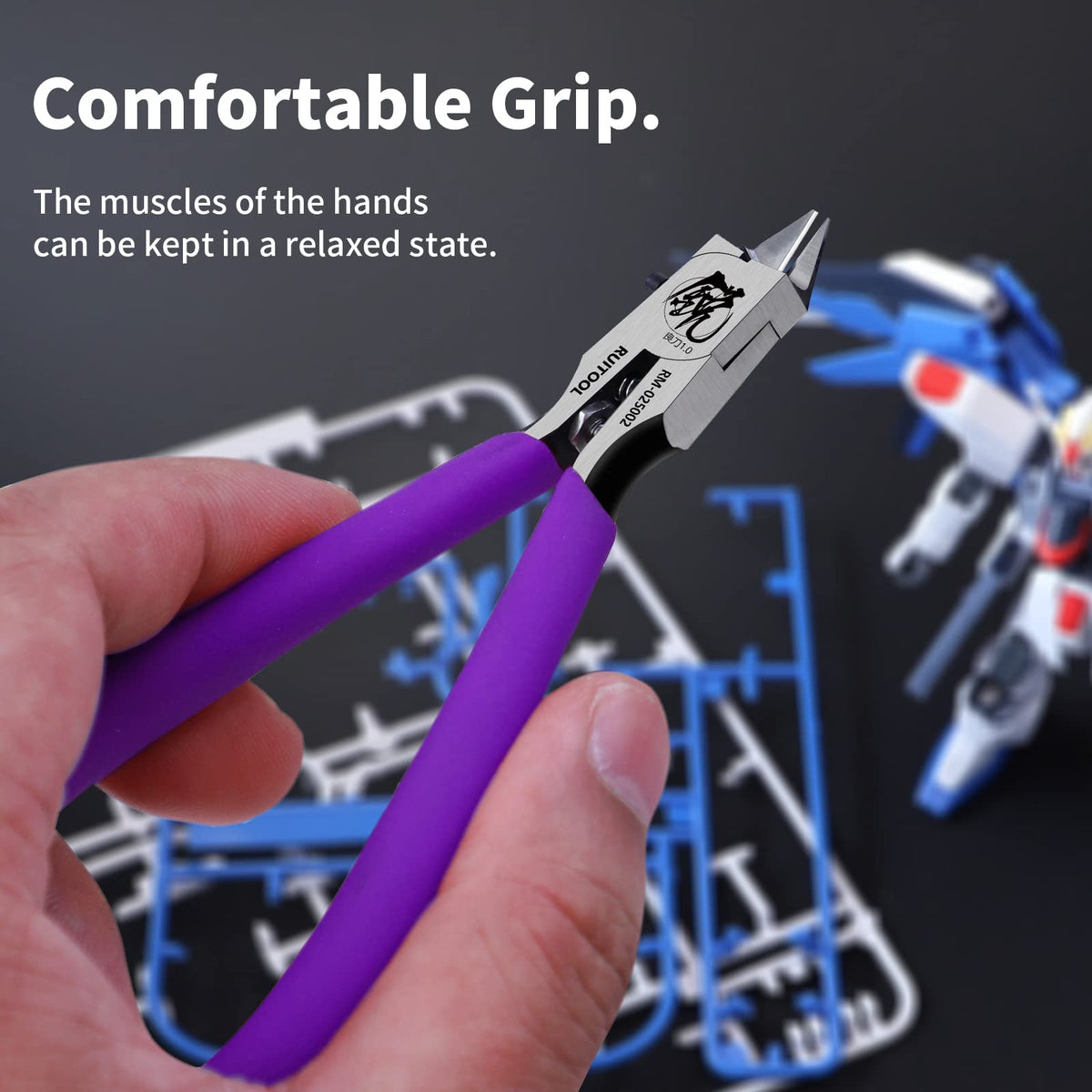 RUITOOL model nippers ergonomic, non-slip grip for comfortable use