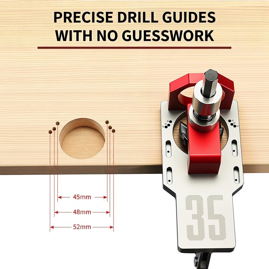 RUITOOL modular extension ruler for repeatable hinge alignment