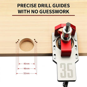 RUITOOL modular extension ruler for repeatable hinge alignment