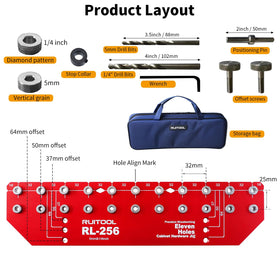 RUITOOL canvas storage bag keeps parts organized between tasks.