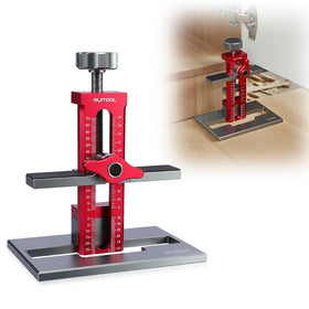 RUITOOL Upgrade 3-in-1 Jig base support enables hands-free mounting during solo cabinet installs.