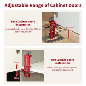 RUITOOL Upgrade 3-in-1 Jig push-to-open drilling enables catch-free latch placement.