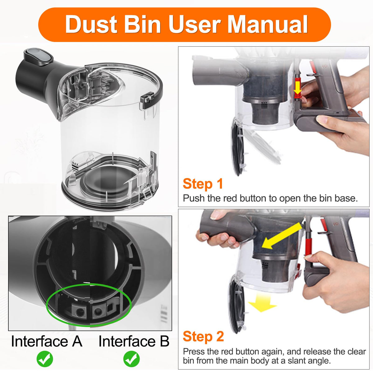 RUKHOOL V6 dust bin model compatibility check guide