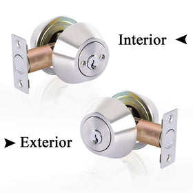 Rulart deadbolt lock side view showing two-way key access for privacy