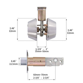 Rulart strike plate and latch close-up showing durable construction