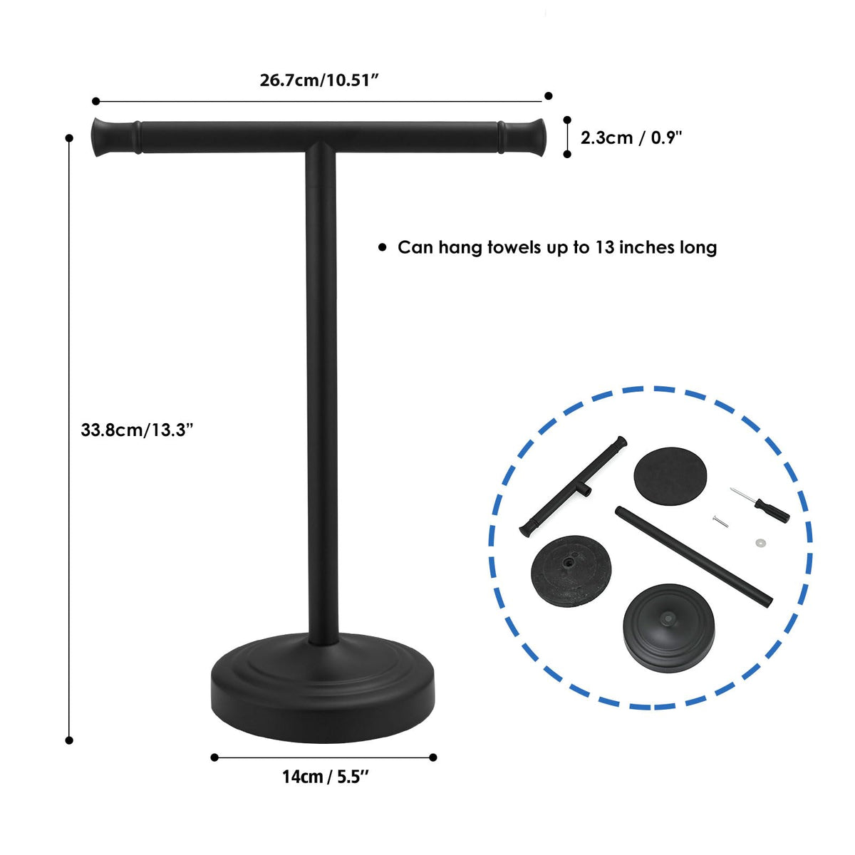 Rumose easy installation with no drilling required and included fasteners.