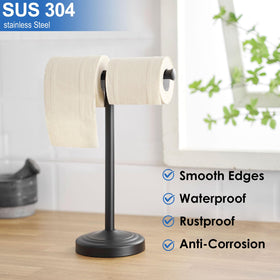 Rumose holds two towels for clutter-free spaces.