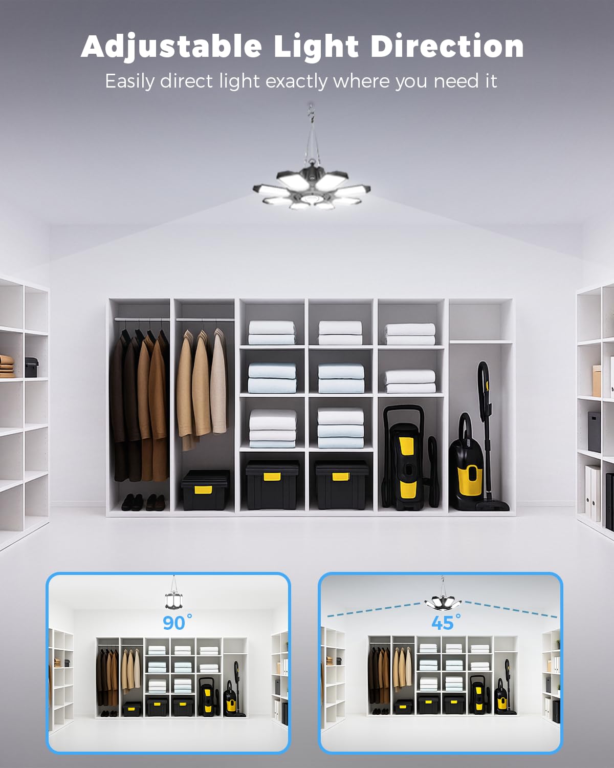 RUNBARRY sensor detects motion up to 15 feet for hands‑free activation.