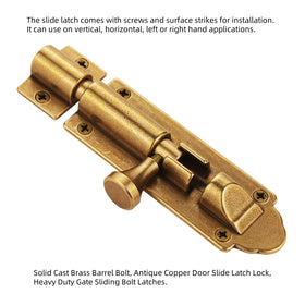 Runningfish vintage brass latch close-up highlights oxidation and timeless charm.