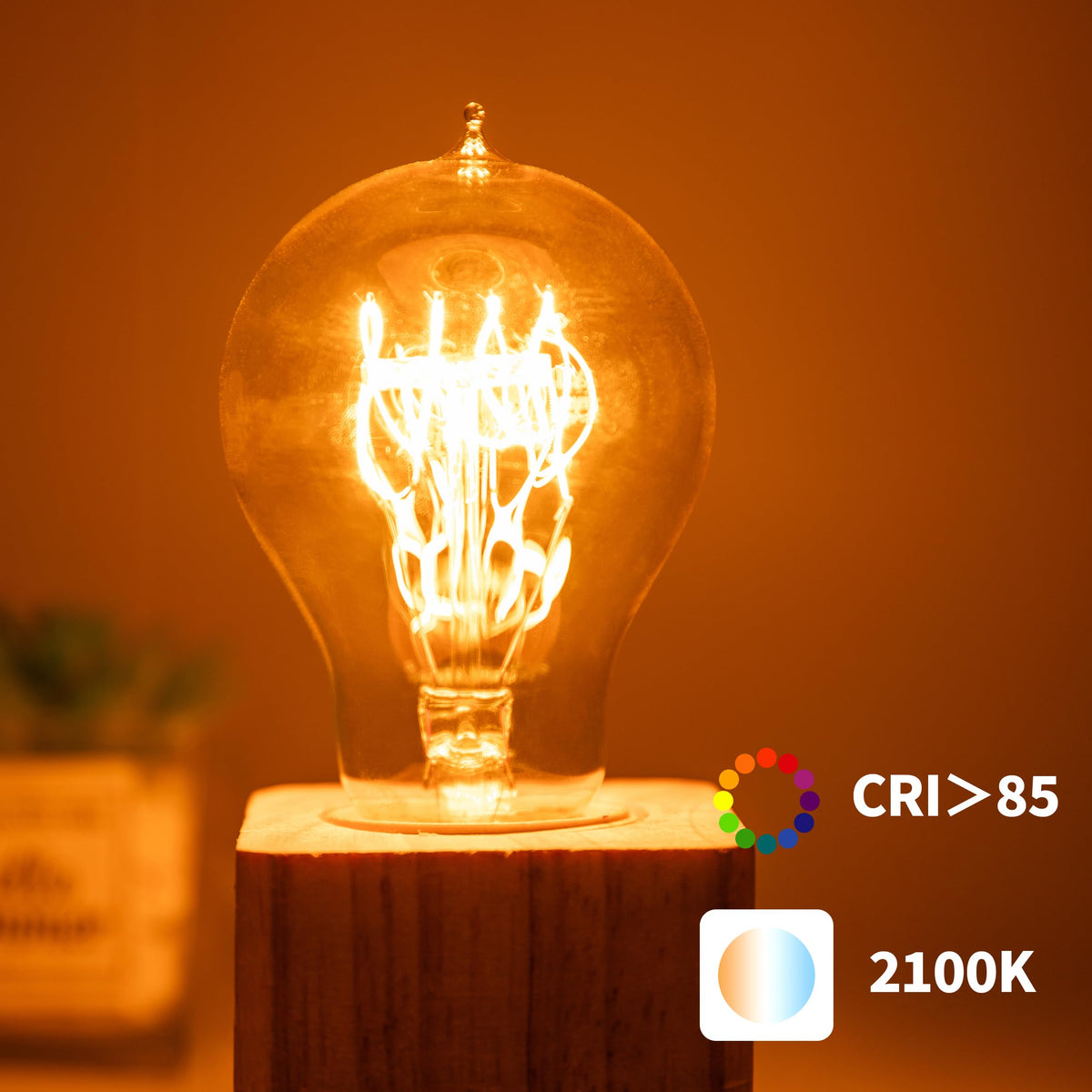 Runquiz dimmable Edison bulb offers adaptable mood lighting