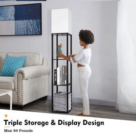 RUNTOP floor lamp with bulb included, 8W LED for immediate use and accurate colors.