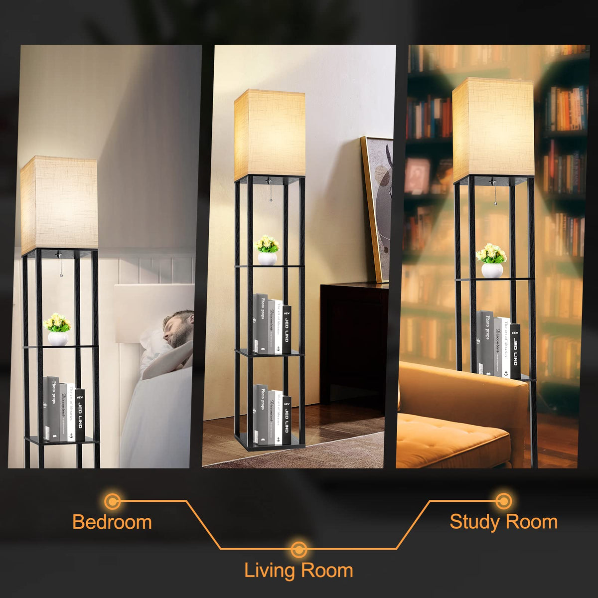 RUNTOP floor lamp with modern sleek design suitable for living rooms and offices.