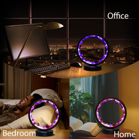 Runyangshi Amethyst Night Lamp brightness control for tailored intensity