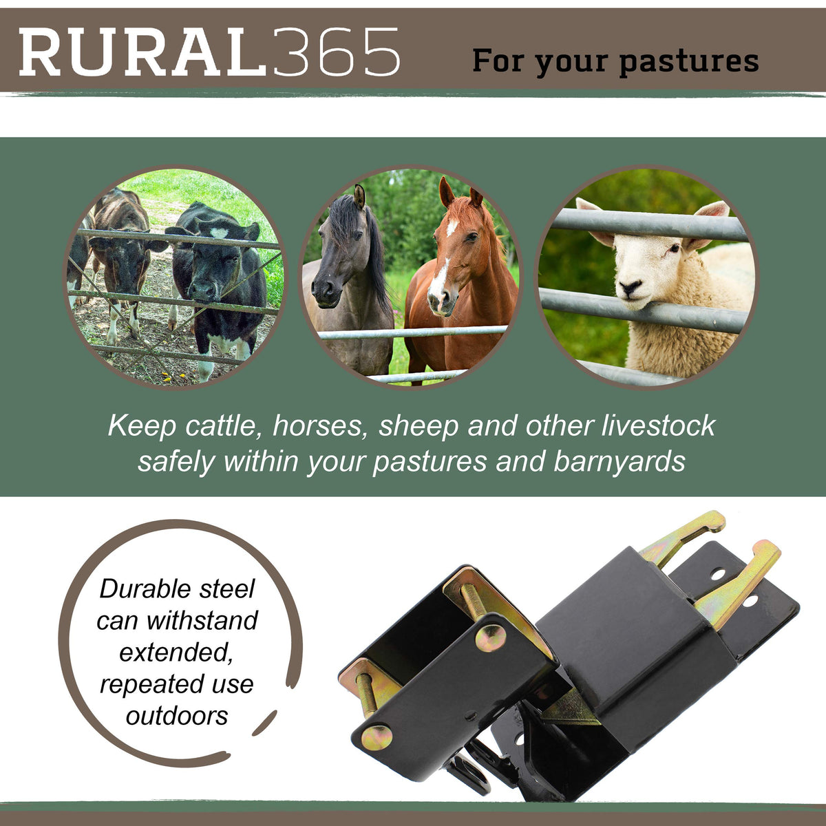 Rural365 One-handed operation close-up for quick gate access.