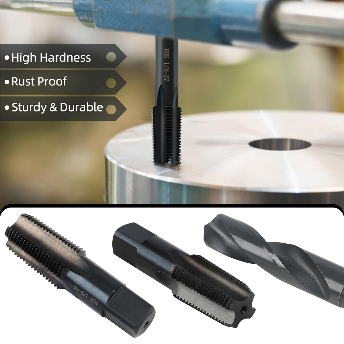 RURITKIT storage box keeps tap and drill components organized and portable.