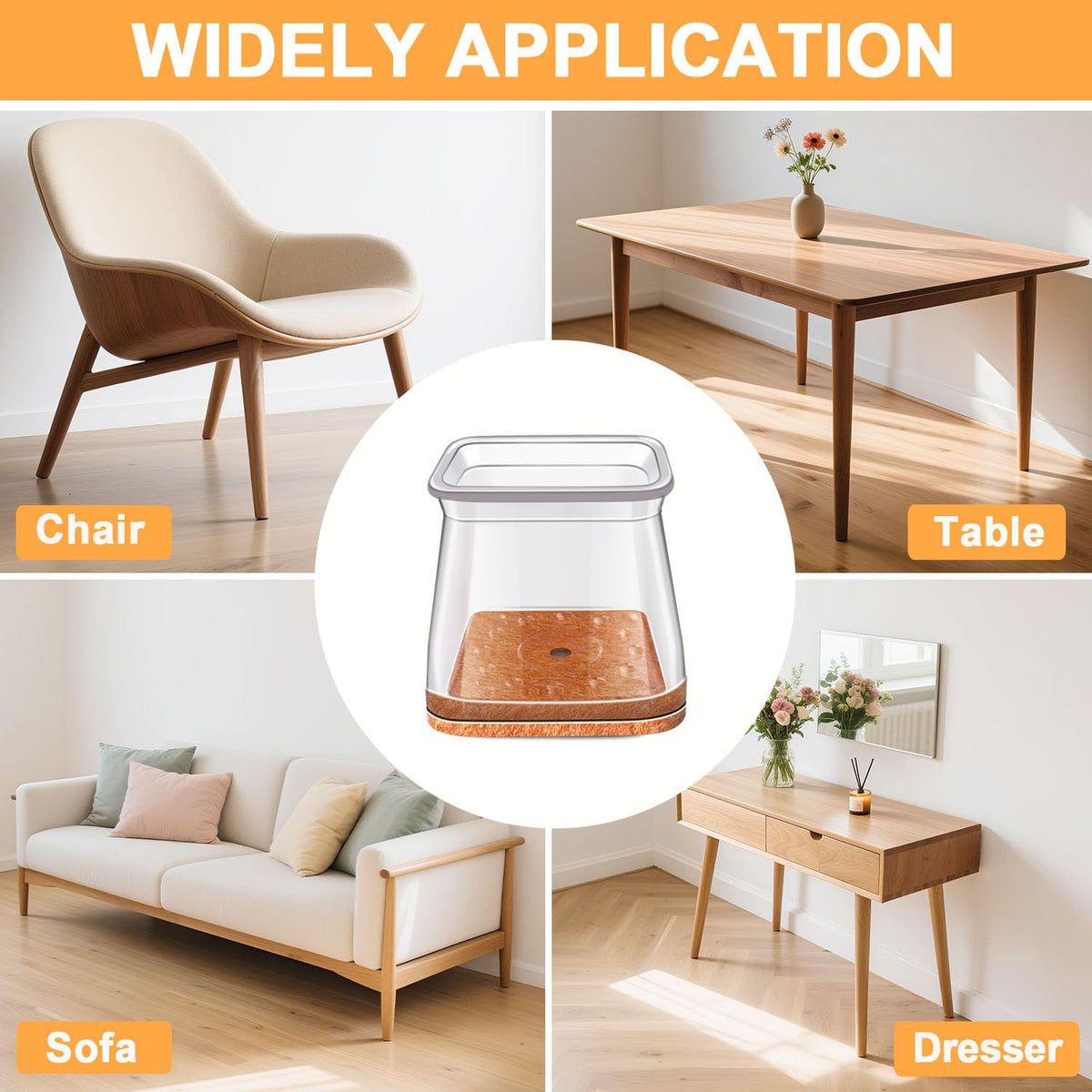 RUSIDO easy slip-on installation requires no tools.