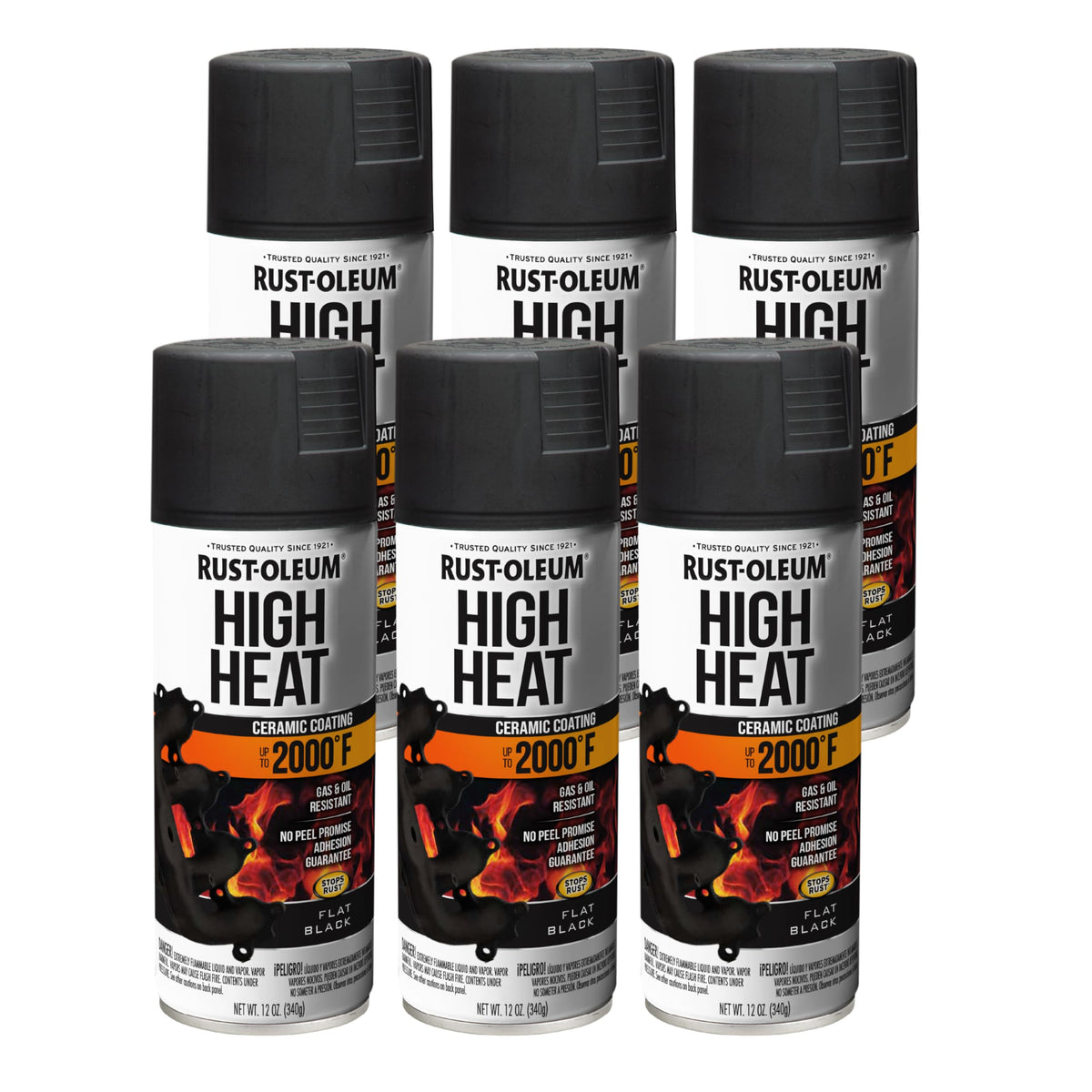 Rust-Oleum 248903 high heat spray can protects automotive parts from heat and rust.