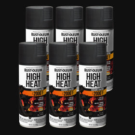 Rust-Oleum 248903 spray over an exhaust manifold with even coverage.