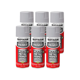 Rust-Oleum 249331-6PK Rusty Metal Primer close-up showing rust protection for repaint