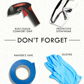 Rust-Oleum 267028 Matte Finish Spray yields a no-shine, crystal-clear matte look.