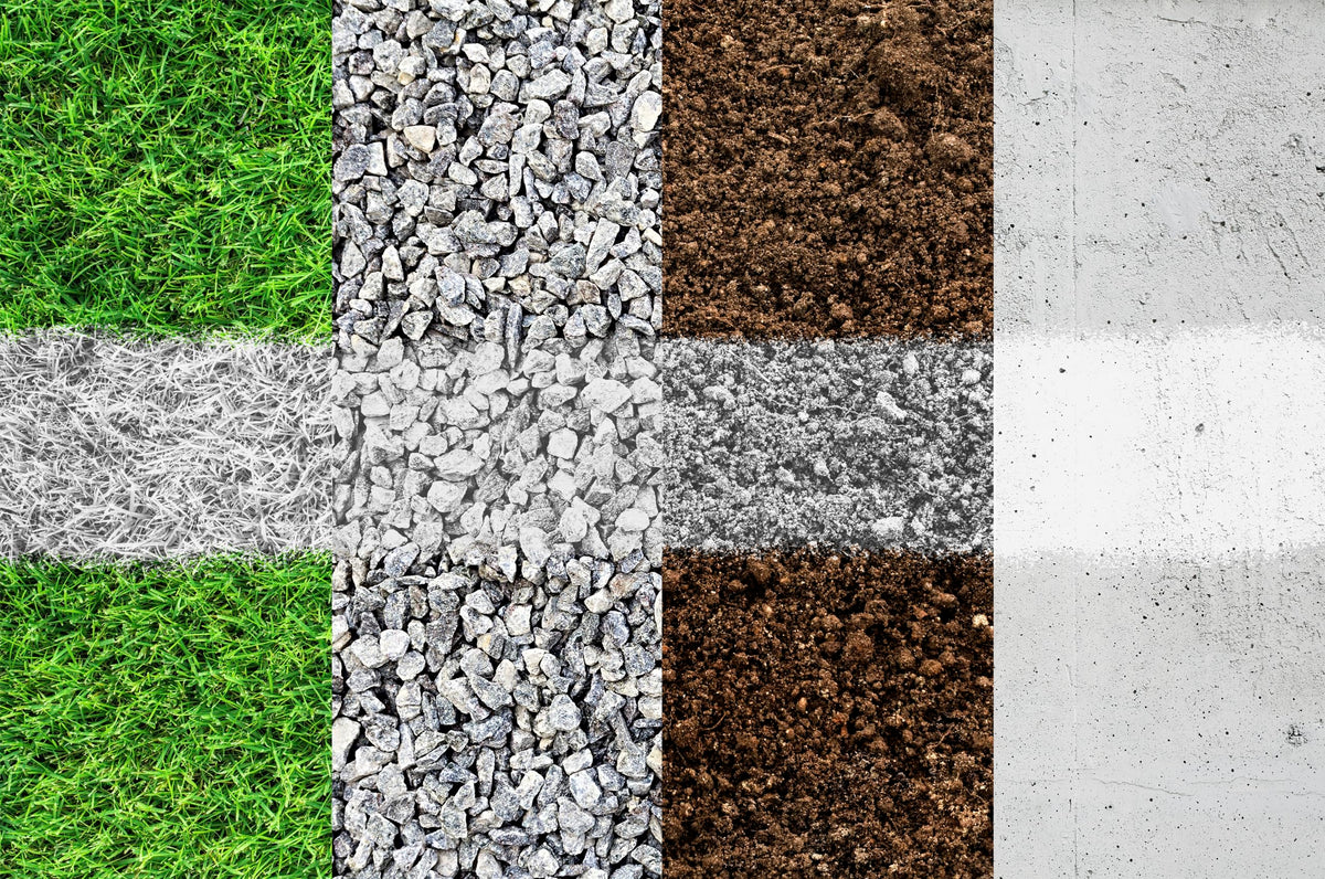 Rust-Oleum 2X Distance Marking Spray dries quickly on concrete and asphalt.