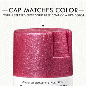 Rust-Oleum glitter spray on craft foam for standout embellishments.