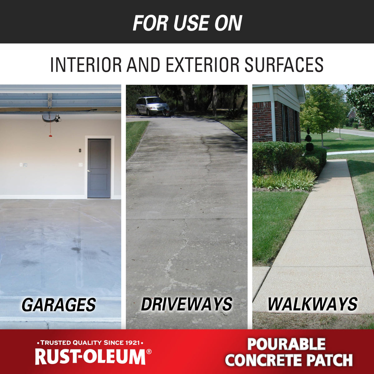 Interior and exterior use ready patch for quick return to service