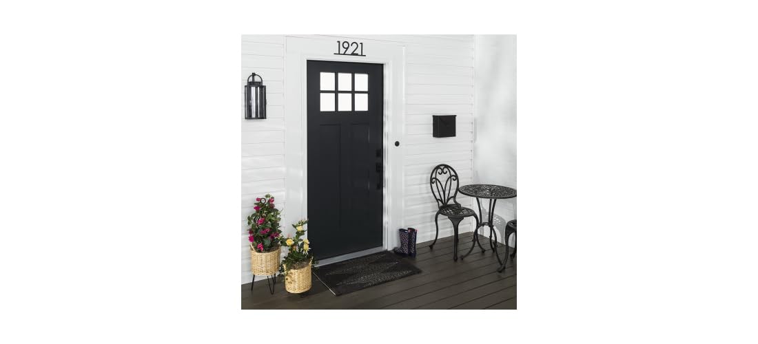 Close-up of wood door with Rust-Oleum Advanced Dry Door & Trim Paint