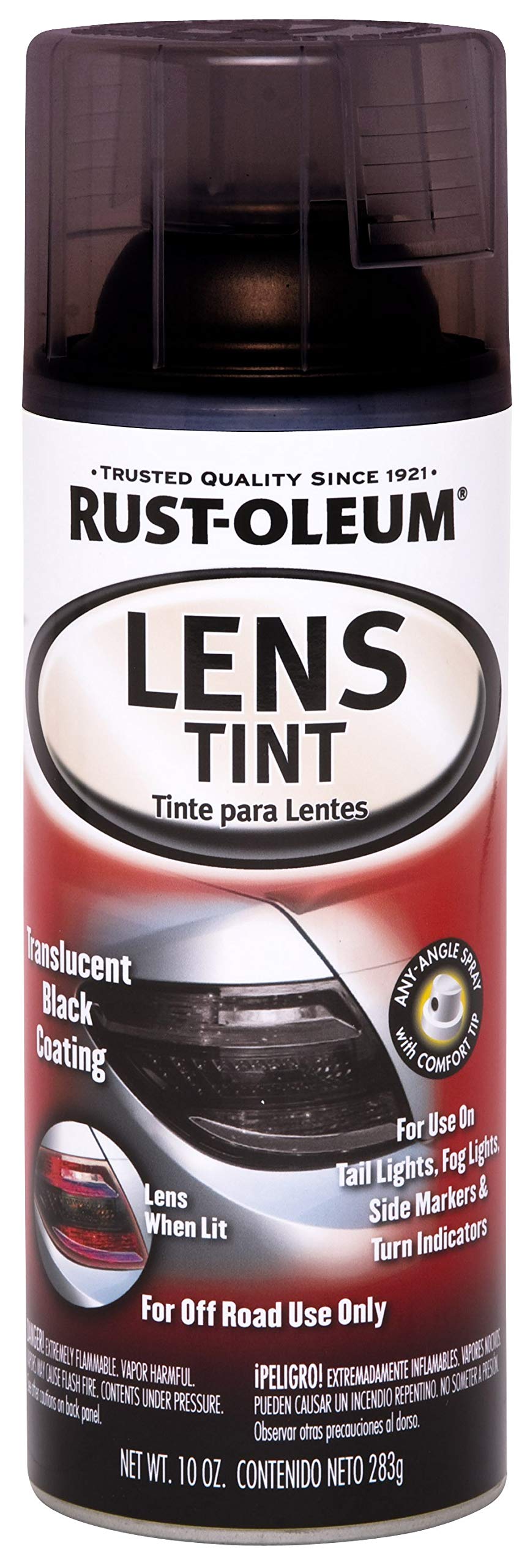 Rust-Oleum automotive lens tint spray applied to tail light for a subtle, lasting look.