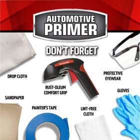 Rust-Oleum primer recommended for outdoor or well-ventilated use.